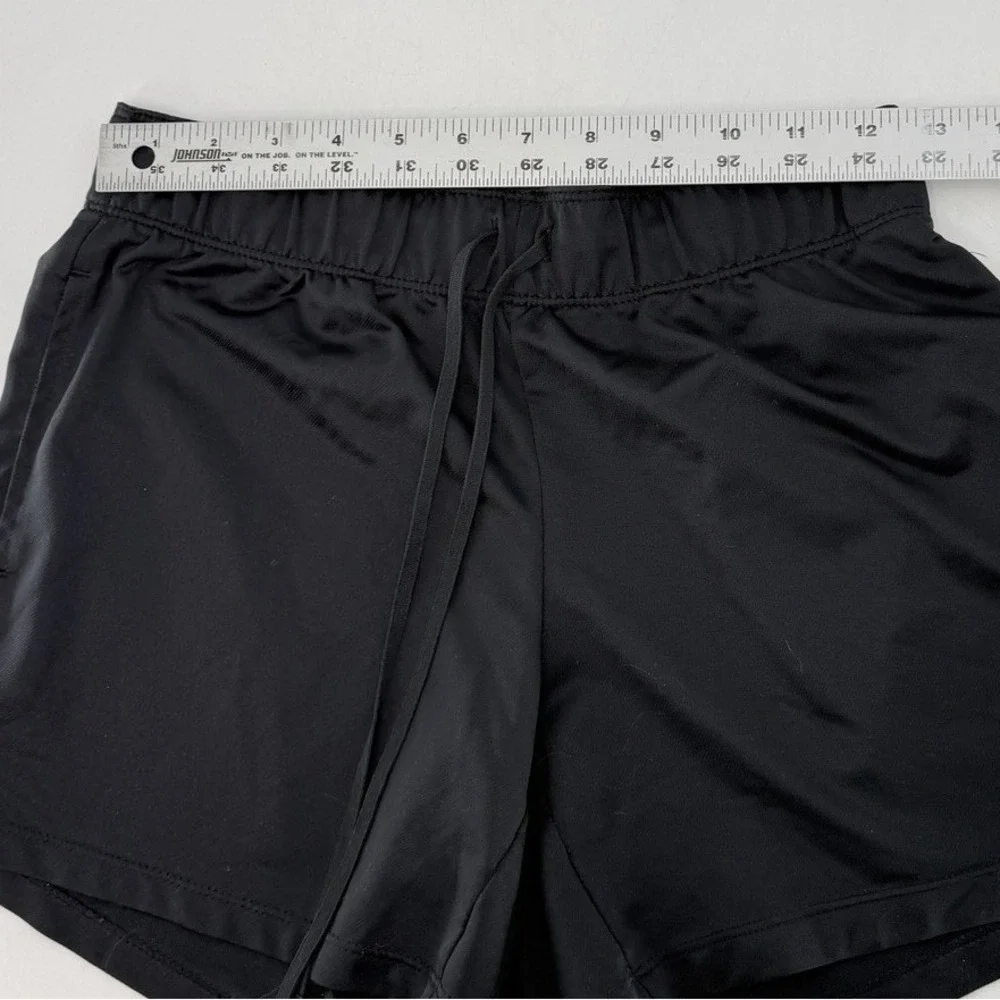 Nike Dri-Fit Athletic Women's Black Running Shorts Sz XS Athleisure Gym‎ Rat
